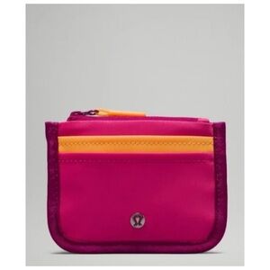 NEW Lululemon True Identity Wallet ~ Wild Berry/Mango Dream/Raspberry Coulis
